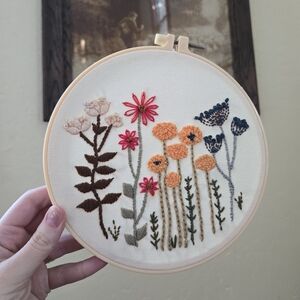 Floral Emroidery Wall Hanging